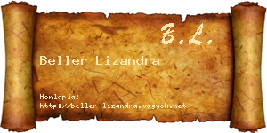 Beller Lizandra névjegykártya